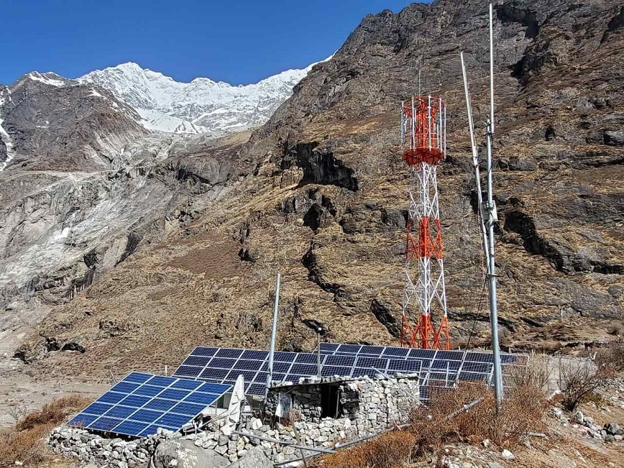 langtang trek mobile tower